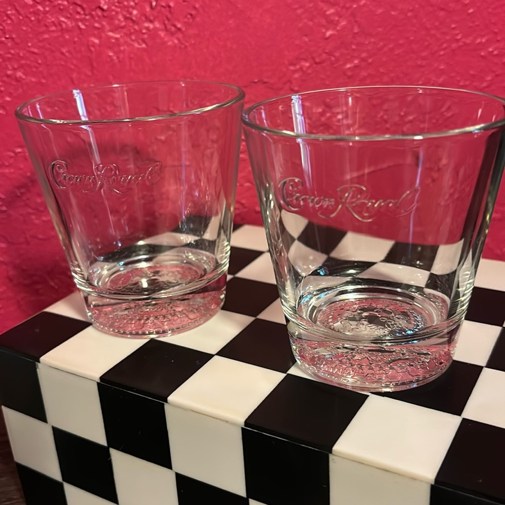 Crown Royal Rock glasses. Set of two.